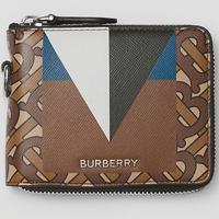 Burberry portafoglio in pelle con cordino