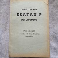 Lancia Esatau P 1950 - manuale d'epoca