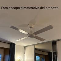 Ventilatore da soffitto con luce, 122cm bianco
