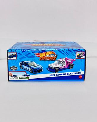 Hot Wheels Pull-Back Speeders Camaro ZL1 & Lolux