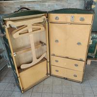 Baule Armadio anni '20 completo di 7 stampelle