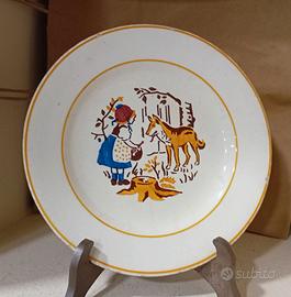 Art  Deco Schramberg  piatto   aerografo '40