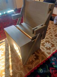 Sedia transformabile (tavolino da gioco)