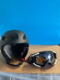 Kit sci snowboard casco Zerorh maschera Uvex Siux