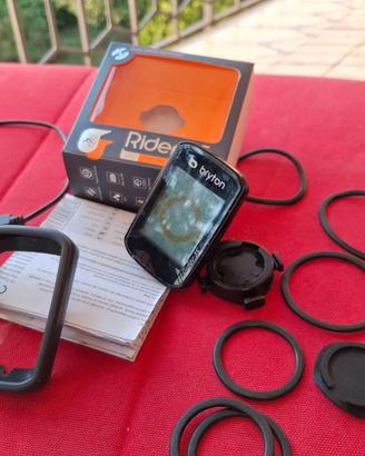 Ciclocomputer GPS Bryton 15 come nuovo, con cover