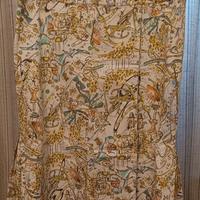 Gonna longuette Gattinoni Jeans, bianca e fantasia