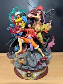 Acrion figurre One Piece - Luffy, Law, Kid a Wano