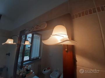 Mobile bagno arte povera ripiano vero marmo