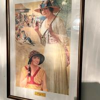 Poster vintage Coca-Cola “BEACH GIRLS 1918”