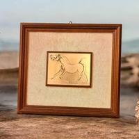 Quadro con cavallo punzonato 850/1000 firmato