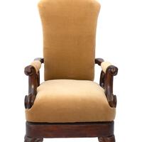 Trono/Poltrona in mogano, Italia, '700