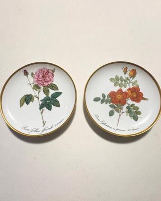 2 Piatti Hutschenreuther Rose Redouté 16 cm diam.