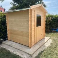 CASETTA DI LEGNO DUCHESSINA 210x210x222h spes.28mm