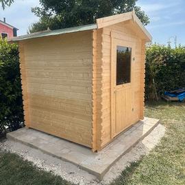 CASETTA DI LEGNO DUCHESSINA 210x210x222h spes.28mm