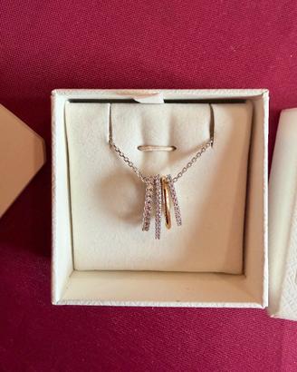 kit collana + anello swarovsky 