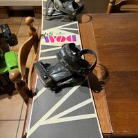 Tavola snowboard con attacchi 80 euro