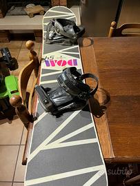 Tavola snowboard con attacchi 80 euro