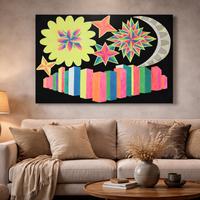 “Città Cosmica” 70X100 cm acrilico su tela