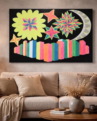 “Città Cosmica” 70X100 cm acrilico su tela