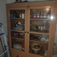 Mobile Dispensa / Vetrina Vintage in Legno - Stile
