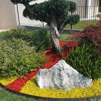 Corteccia sintetica colorata per giardino