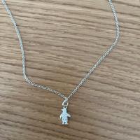 Collier oro bianco 750 e diamanti PINGUINO DODO