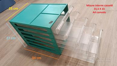 Cassettiera portadocumenti A4