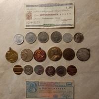 Monete Medaglie Gettoni Mini-Assegni