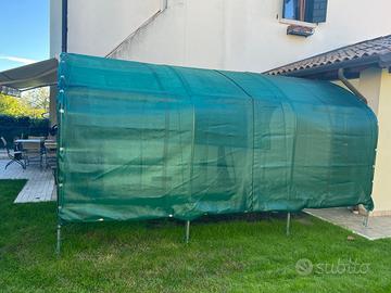 Serra antigrandine ombreggiante per copertura auto