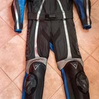 Tuta da moto in pelle dainese + stivali sidi