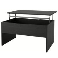 tavolino da soggiorno con alzata IKEA nero 