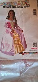vestito carnevale principessa delle Fiabe 