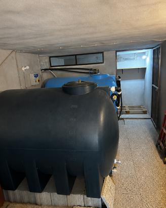 Due cisterne preaccumulo acqua da 2500 litri l’una