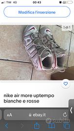 Nike uptempo outlet bianche e oro