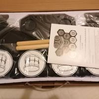 STRUMENTO MUSICALE BATTERIA PIEGHEVOLE PORTATILE