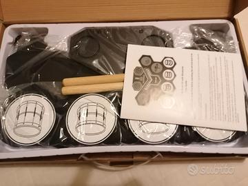 STRUMENTO MUSICALE BATTERIA PIEGHEVOLE PORTATILE