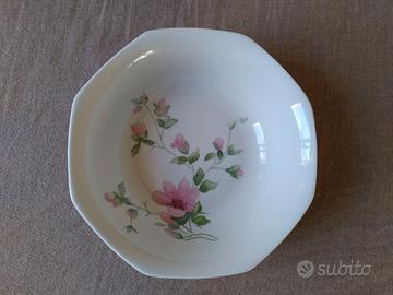 Ciotola Limoges vintage con fiori rosa