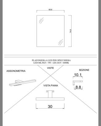 Specchio per bagno