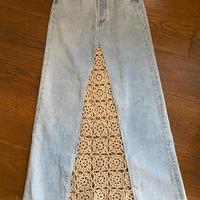 Gonna con inserto uncinetto Levi’s 501