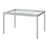 Tavolo Ikea in vetro e acciaio GLIVARP