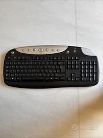 Tastiera Senza Fili Logitech Wireless Desktop Nera