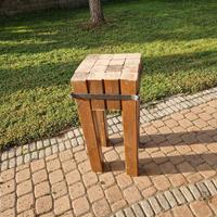 ceppo in legno macellaio