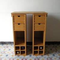 2 Cassettiere/PortaBottiglie in legno, OttimoStato