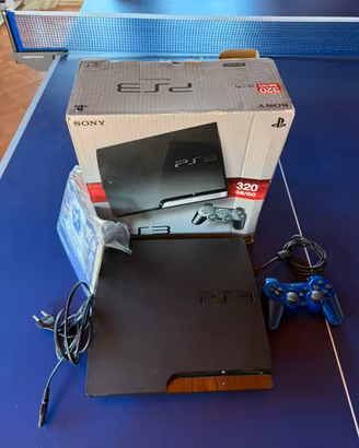 PS3 Slim 320GB - Scatola e Joystick originali