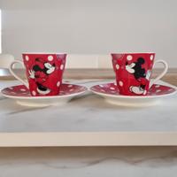 Set 2 tazzine caffè Disney Minnie e Topolino