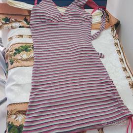 maglia silvian heach strisce rosa nero nuova l