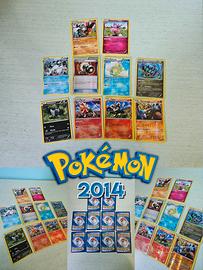 Lotto 10 Carte Pokémon anno 2014 italiane