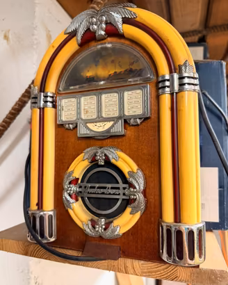 Radio Jukebox AM|FM in legno con luce - funzionan