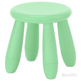 4 sgabelli verdi ikea per bambini