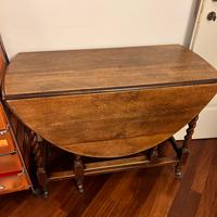 Tavolo  consolle  allungabile di legno massello